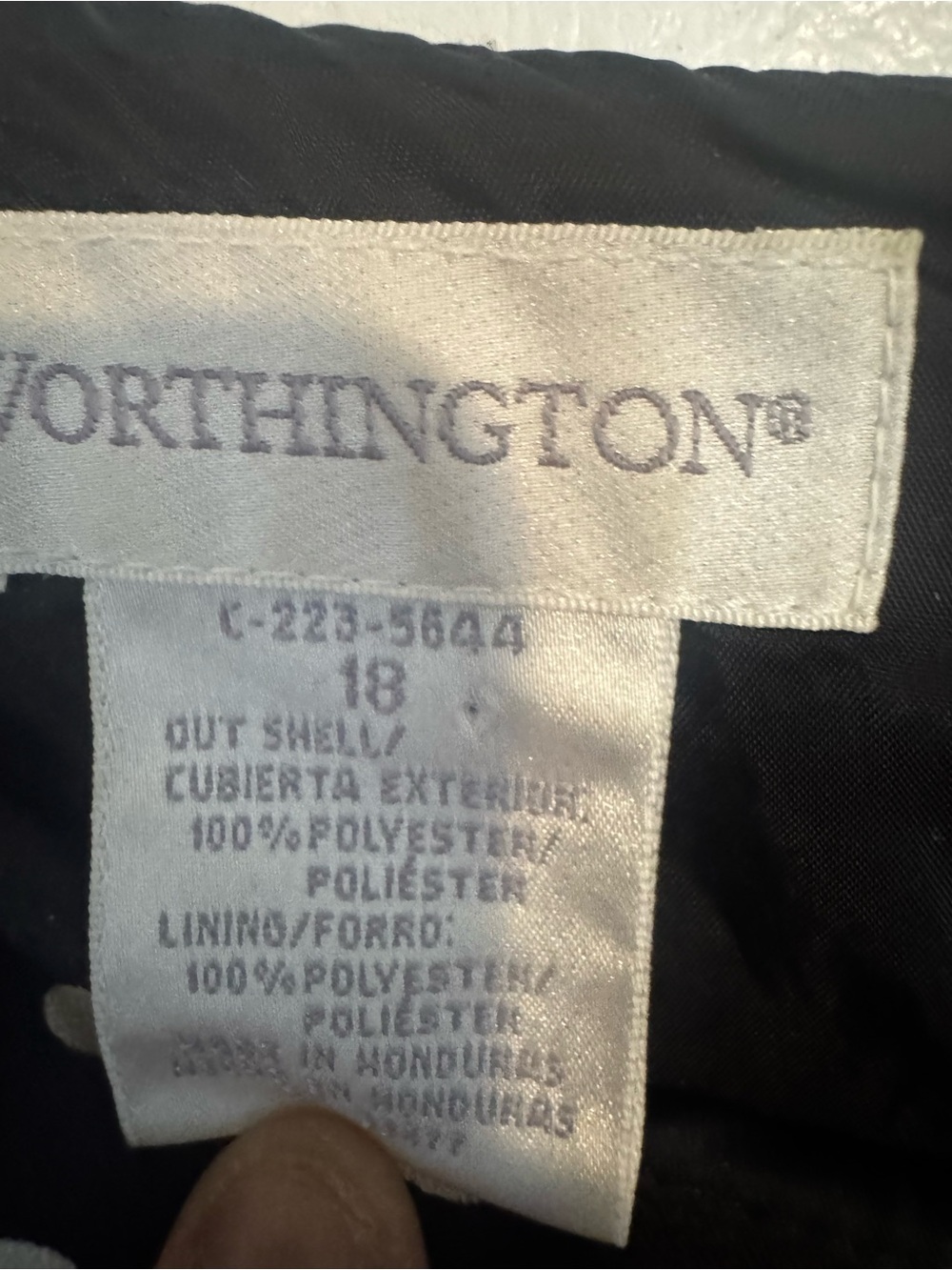 Worthington Black Polka Dot Short Sleeve Mini Dress - Picture 3 of 5